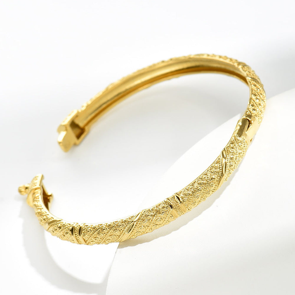 Special-interest Design Copper Plated Gold Bracelet For Women