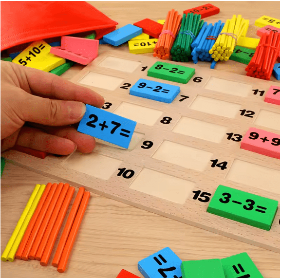 Mathematics Wooden Domino Set