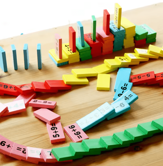 Mathematics Wooden Domino Set